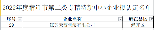 江蘇天玻公司成功通過市級專精特新企業(yè)審核